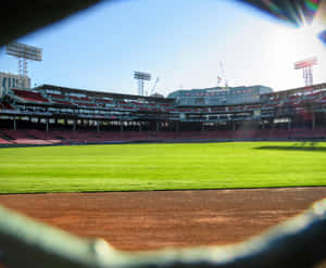 Enjoying A Sunny Day At Fenway Park! Wallpaper