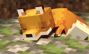 Enjoying Minecraft Pets With Friends Wallpaper