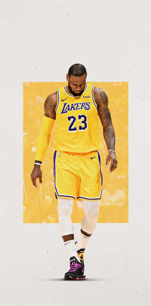 Enjoying My New Phone - Lebron James With An Iphone Wallpaper