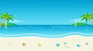 Enjoying Stunning Views Of A Stunning Beach Wallpaper