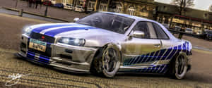 Enjoying The City Lights In A Paul Walker Skyline Wallpaper