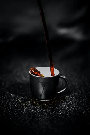 Enjoying The Morning With A Hot Cup Of Cute Coffee Wallpaper