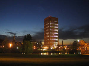 Enlightened Dubois Library At University Of Massachusetts Wallpaper