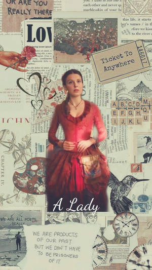 Enola Holmes A Lady Aesthetic Art Wallpaper