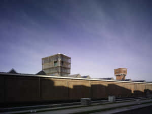 Enschede Modern Architecture Over Old Prison Wallpaper