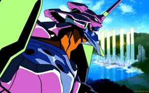 Enter The Apocalyptic World Of Evangelion Wallpaper