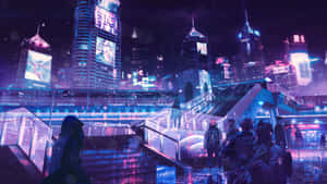 Enter The Cyberpunk Aesthetic Wallpaper