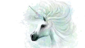 Enter The Magical Fantasy World Of Unicorns With This Desktop Wallpaper Wallpaper