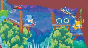 Enter The Mystic Cave Zone With Sonic The Hedgehog Wallpaper