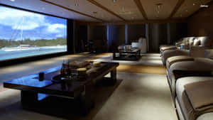 Entertain Your Family And Friends With A Luxurious Home Cinema Setup. Wallpaper