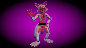 Enthralling Funtime Foxy On Stage Wallpaper