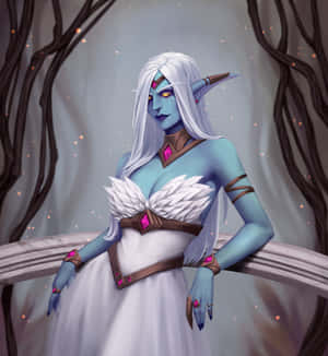 Enthralling Queen Azshara, The Ruler Of The Deep Seas Wallpaper