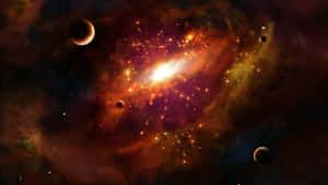 Enthralling Supernova Explosion In Deep Space Wallpaper