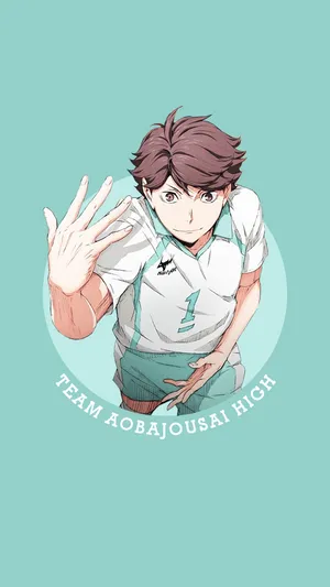 Enthusiastic Team Captain - Toru Oikawa Wallpaper