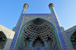 Entrance Gate Of Shah Mosque Wallpaper