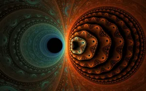 Entrancing Multicolored Fractal Art Wallpaper