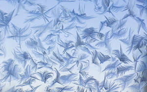 Enveloped In Serenity - A Blue Aesthetic Desktop Perspective Wallpaper