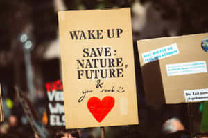 Environmental Protest Signs Wallpaper