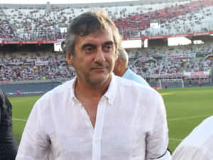 Enzo Francescoli Candid Football Field Wallpaper