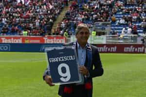 Enzo Francescoli Football Icon Tribute Wallpaper