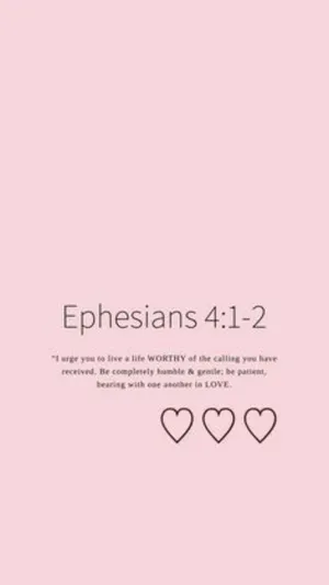 Ephesians412 Pink Bible Verse Wallpaper