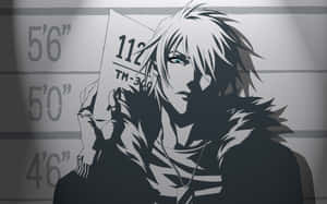 Epic Anime Bad Boy Mugshot Wallpaper