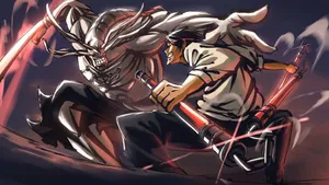 Epic Anime Battle Scene Wallpaper