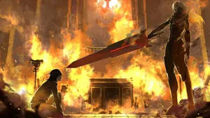 Epic Anime Battle Scene Wallpaper