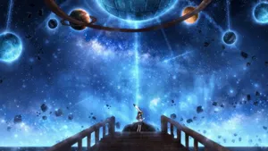 Epic Anime Space Adventure Wallpaper