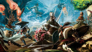 Epic Anime War Battle Wallpaper