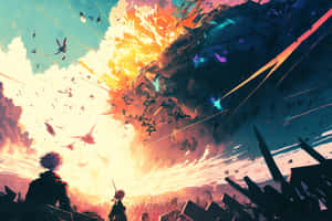 Epic Anime War Scene Wallpaper