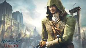 Epic Arno Dorian Action In Assassin's Creed Unity Wallpaper