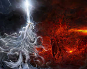 Epic Battle Against The Dark Forces Wallpaper