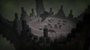Epic Battle Against The Mighty Minecraft Wither Boss Wallpaper
