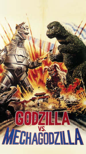 Epic Battle Between Godzilla And Mechagodzilla Wallpaper