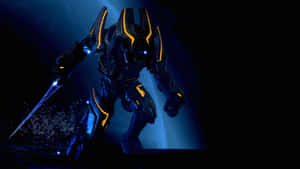 Epic Battle Between Halo Covenant And Unsc Forces Wallpaper