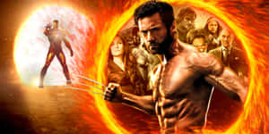 Epic Battle Between Heroes And Villains In Secret Wars Wallpaper