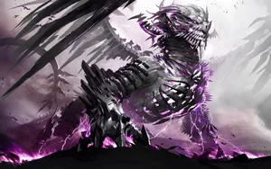 Epic Battle Between Legendary Monster Hunter Creatures Wallpaper