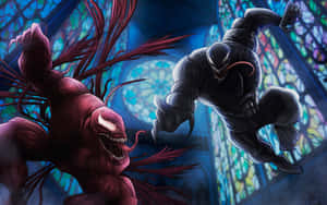 Epic Battle: Carnage Vs Venom Wallpaper