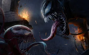 Epic Battle - Carnage Vs Venom Wallpaper