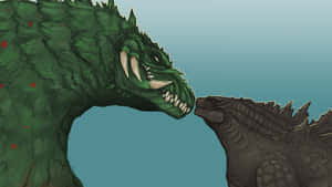 Epic Battle: Godzilla Vs Biollante Wallpaper