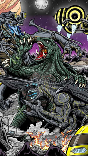 Epic Battle: Godzilla Vs Gamera Wallpaper