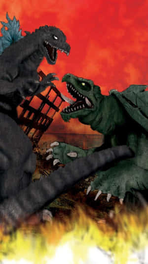 Epic Battle: Godzilla Vs Gamera Wallpaper