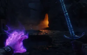 Epic Battle In A Fantasy Game World Wallpaper