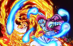 Epic Battle In Demon Slayer Anime Wallpaper