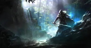 Epic Battle In Fantasy Rpg Game Wallpaper