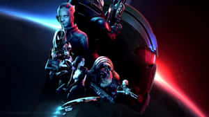 Epic Battle In Mass Effect Multiplayer Wallpaper