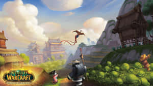 Epic Battle In Mists Of Pandaria, World Of Warcraft Wallpaper