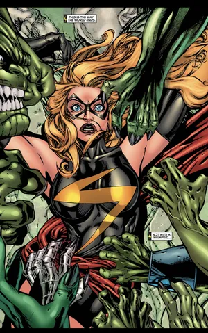 Epic Battle In Secret Invasion Comic Series Wallpaper