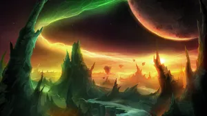 Epic Battle In World Of Warcraft Warlords Of Draenor Wallpaper